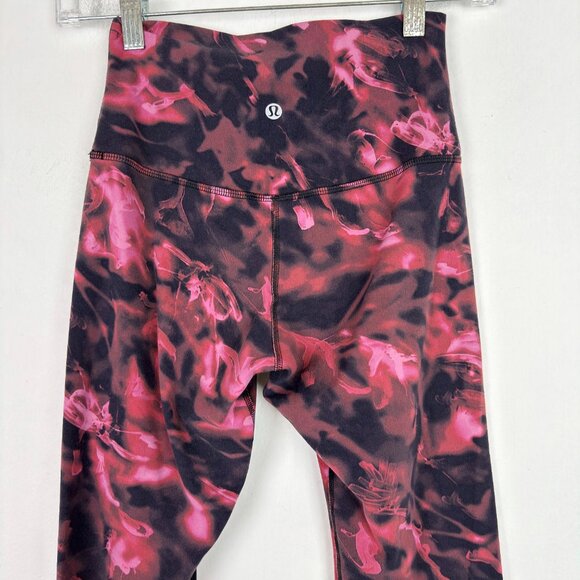 Lululemon Align High-Rise Pant 28" Intensity Pink Blossom Multi Leggings Size 4 - Picture 7 of 10